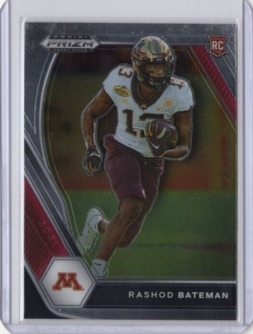 RASHOD BATEMAN NCAA Minnesota 2021 Panini Prizm Draft Base Set RC #116 Card A