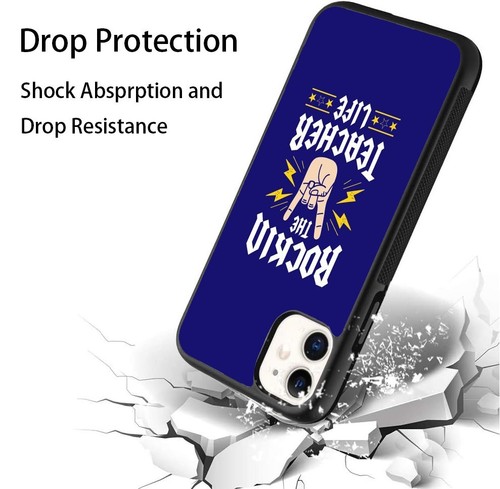 Anti fingerprint For iPhone SE XS XR Max 5 6 7 8 Plus Retro Graphic Teacher Life - Picture 14 of 25