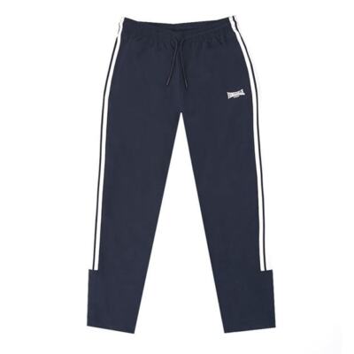 Lonsdale Open Hem Woven 2 stripe Tracksuit Bottoms Jogging Pant XS