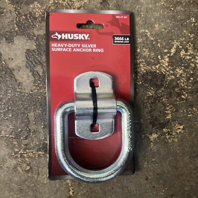 #ad Husky Surface Anchor Ring 3 3 8” 3666 Lb Working Load Heavy Duty $8.49