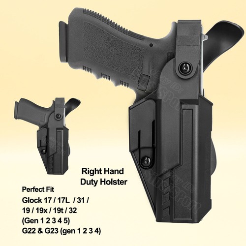 Police Duty Holster Fit Glock 32 23 22 17 19 31 G32 G17 G23 gen 5 1