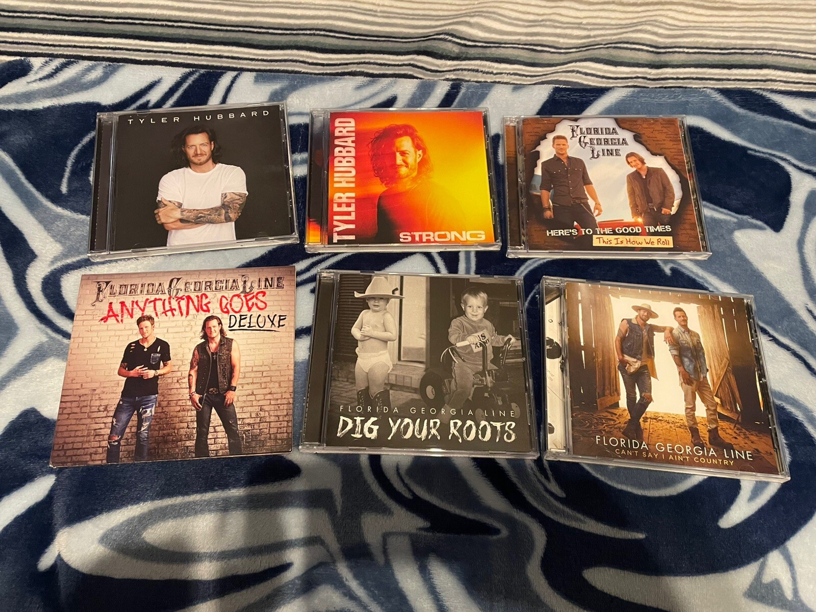 Tyler Hubbard/Florida Georgia Line country cd lot - 2 Tyler Hubbard & 4 FGL cd's