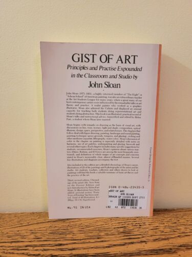 Gist of Art John Sloan Principles & Practice Expounded In The Classroom & Studio - Picture 2 of 5