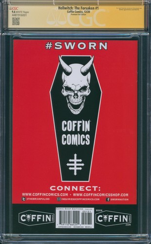 Hellwitch: The Forsaken #1 Brian Pulido Signed Premium Foil Edition SS CGC 9.6 - Picture 2 of 2