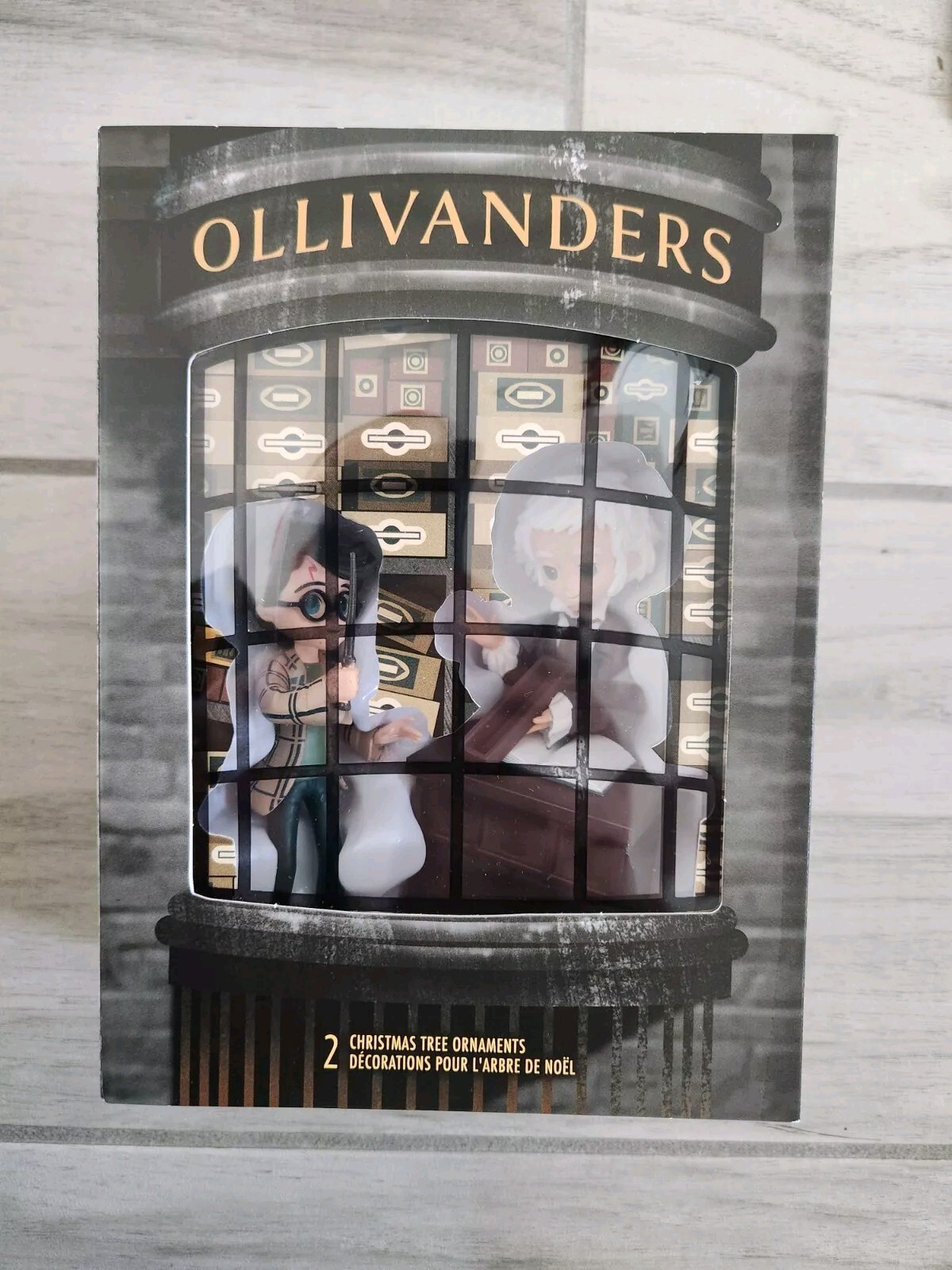 Hallmark Harry Potter and Ollivander Christmas Ornaments, Set of 2