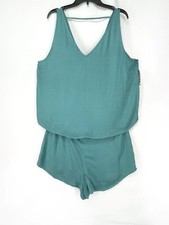 Alfani Sleep Set Womens XXL V-Neck  Shorts Monochrome Leopard Print