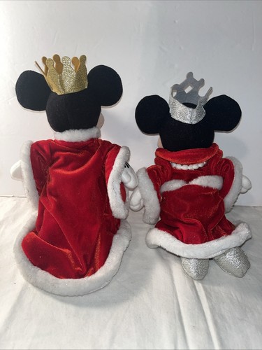 Disney King Mickey and Queen Minnie Mouse Beanie Bean Bag Best Guest 9" - Picture 4 of 13