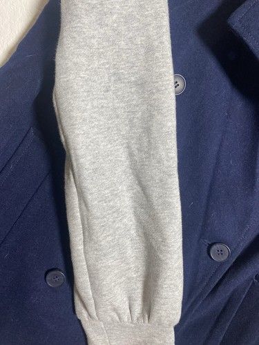 Giacca Tommy Hilfiger Navy Peacoat con felpa maniche in pile taglia: M - Foto 4 di 8