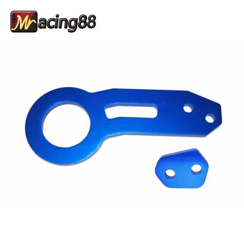 1Pcs Blue CNC Anodized Billet Aluminum Racing Rear Tow Hook Kit Universal - Picture 2 of 5