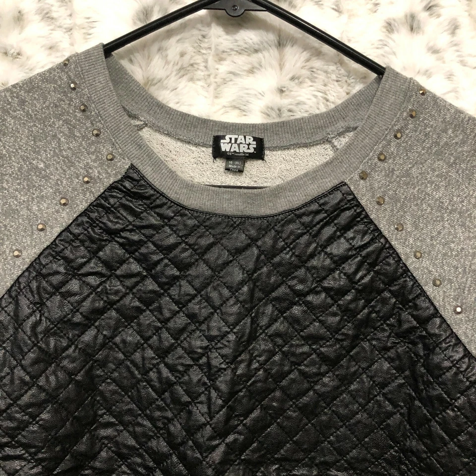 Sudadera Top Manga Larga Cuero Sintético Exclusiva de Star Wars Niña Juvenil XL (16) Foto 3 de 4