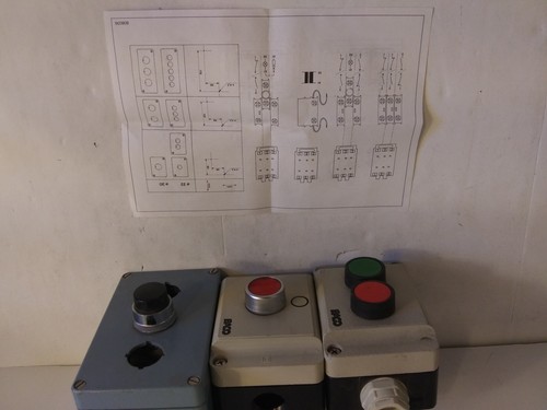 Industrial Switches Baco Pushbutton Wall Switches Lot Of 3 - Picture 8 of 8