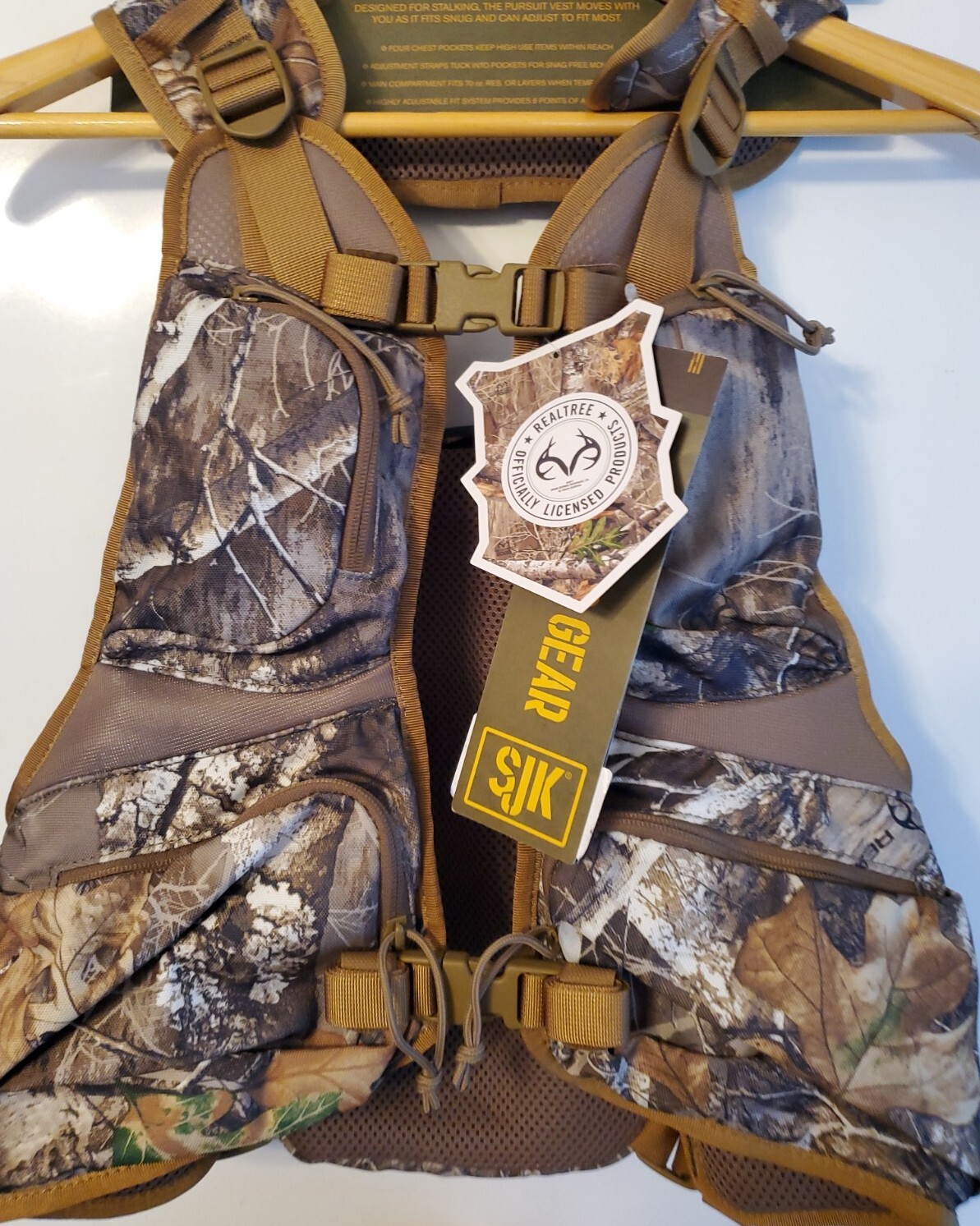 Slumberjack SJK Pursuit Vest New Realtree Edge Camo Hunting Deer Elk