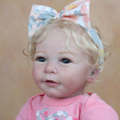 22'' Real Reborn Baby Dolls Lifelike Bebe Girl Vinyl Handmade Newborn Doll Gifts