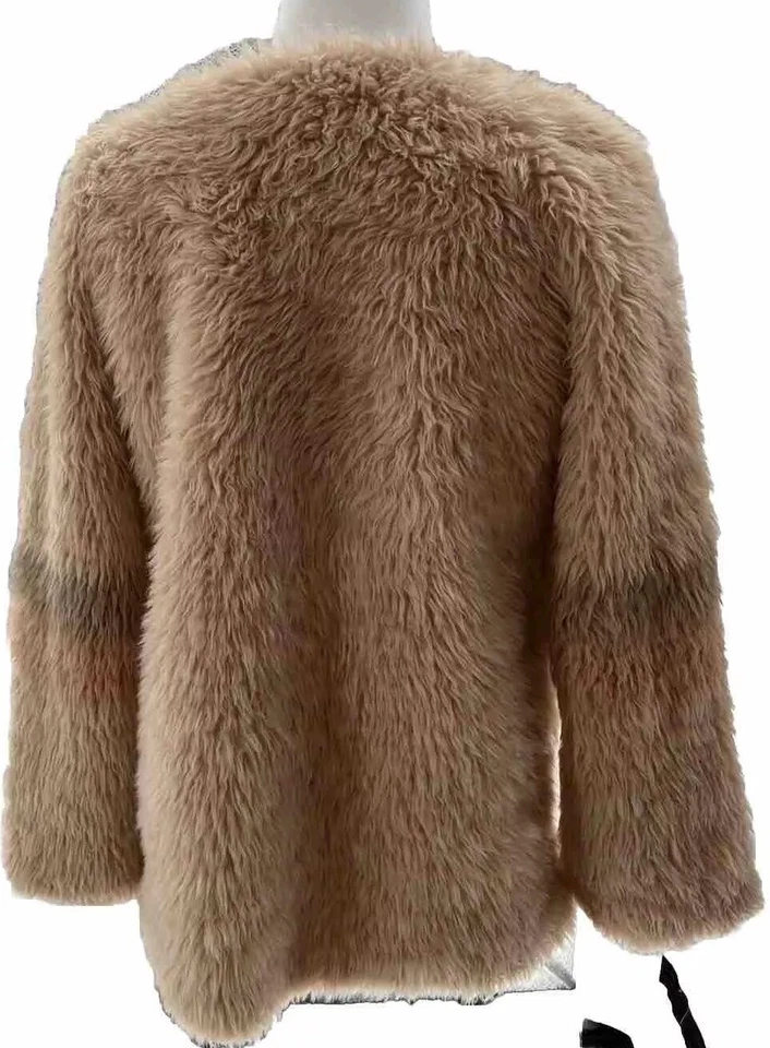 Chaqueta GB Gianni Bini Para Mujer Pequeña Piel Sintética Melocotón Ciudad Chic Mob Esposa Girlcore Foto 3 de 4