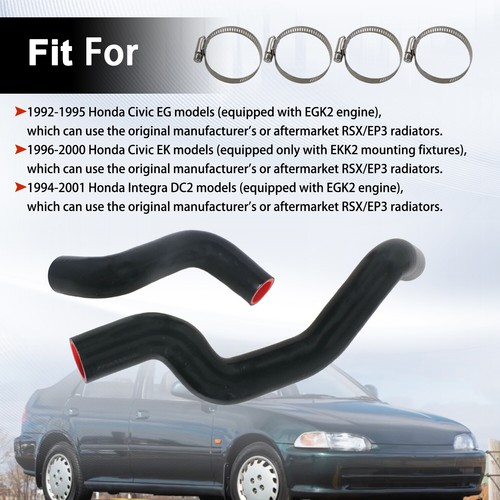 Radiator K-Swap Hose Set for Honda RSX K20 K24 EG DC2 EK CRX Honda Acura US US - Picture 7 of 12