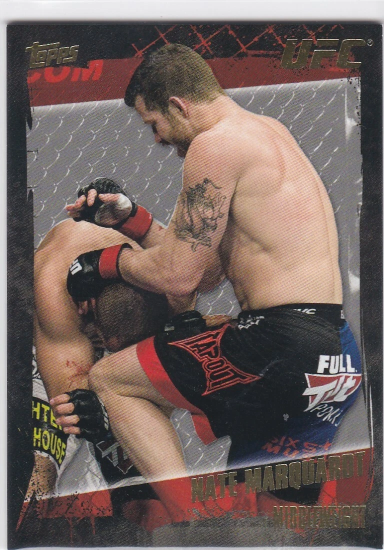 2010 Topps UFC Knockout Fighter Auto SP #d /188 Nate Marquardt #A-NM 2010 Topps UFC Knockout Fighter Auto SP #d /188 Nate Marquardt #A-NM