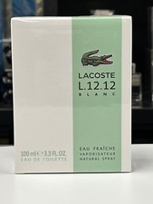 Lacoste L.12.12 Blanc Eau Fraiche Eau de Toilette for Men 3.3 fl. oz. / 100ml