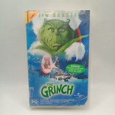 Jim Carrey - The Grinch VHS Universal 2000 Rated PG Free Postage