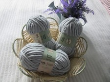 Aldi So Crafty Baby Knitting Yarn Wool Soft Grey Chenille 300g (3 x 100g balls)