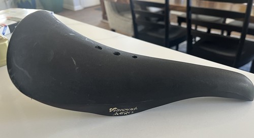 OLD SCHOOL BMX VISCOUNT AERO H101 SEAT SADDLE USED w/ GUTS BLACK - Picture 3 of 7