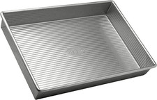 USA Pan Bakeware Nonstick, Half Sheet Pan with Lid, White