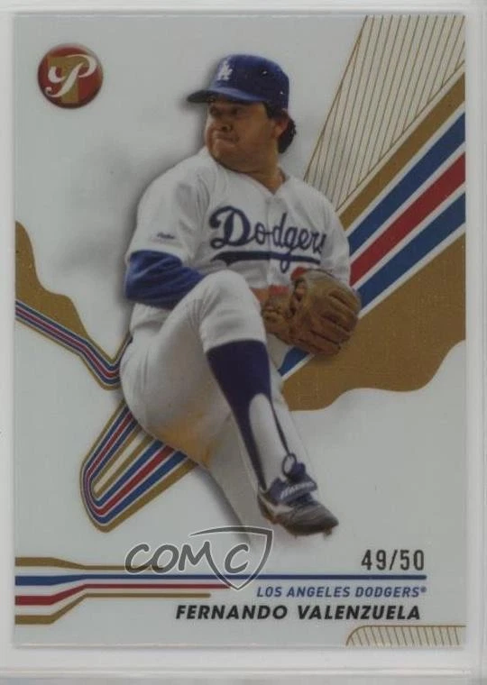 2024 Topps Pristine Gold Refractor 49/50 Fernando Valenzuela #186