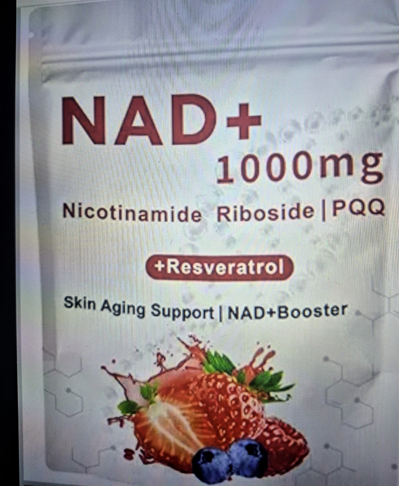 Zooone NAD+ 1000MG Nicotinamide Riboside PQQ +Resveratrol 30 Packets New ！！