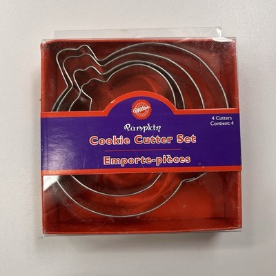 Wilton Nesting Pumpkin Cookie Cutters Set Of 4 Vintage Fall Halloween