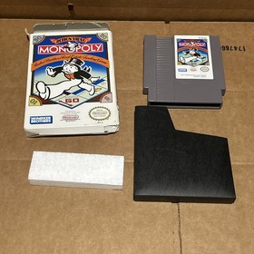 Monopoly NES With Box  Authentic Tested Very Good Condition