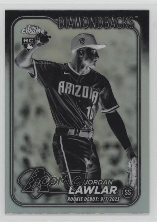 2024 Topps Chrome Update Rookie Debut Negative Refractor Jordan Lawlar 1g5d