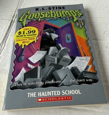 RL Stine Goosbumps Book #59 The Haunted School Vintage Rare