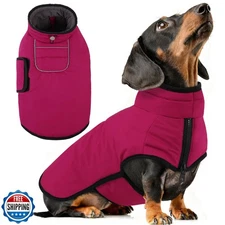 AOFITEE Small Dog Winter Coat, Waterproof Puffer Jacket with Harness Hole and