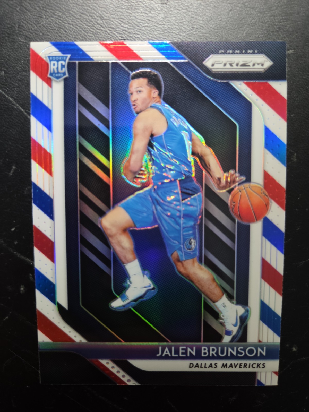 2018-19 Panini Prizm - Jalen Brunson #250 Red White & Blue Prizm (RC) Rookie