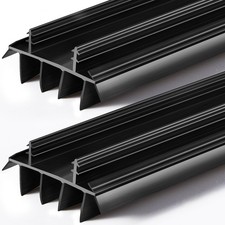 2 Pcs Replacement Door Bottom with Vinyl Fins 36" Long 1 3/4" Wide Threshold ...