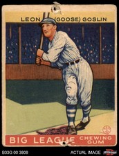 1933 Goudey #168 Goose Goslin Senators HOF 1 - POOR