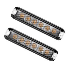 Amber Strobe Lights for Trucks,2026 Sync  Alternating,18 Different Flashing