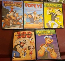 Popeye the Sailor 5 DVD Lot Vol. 1 2, Ruling The Seven Seas FREE SHIPPING