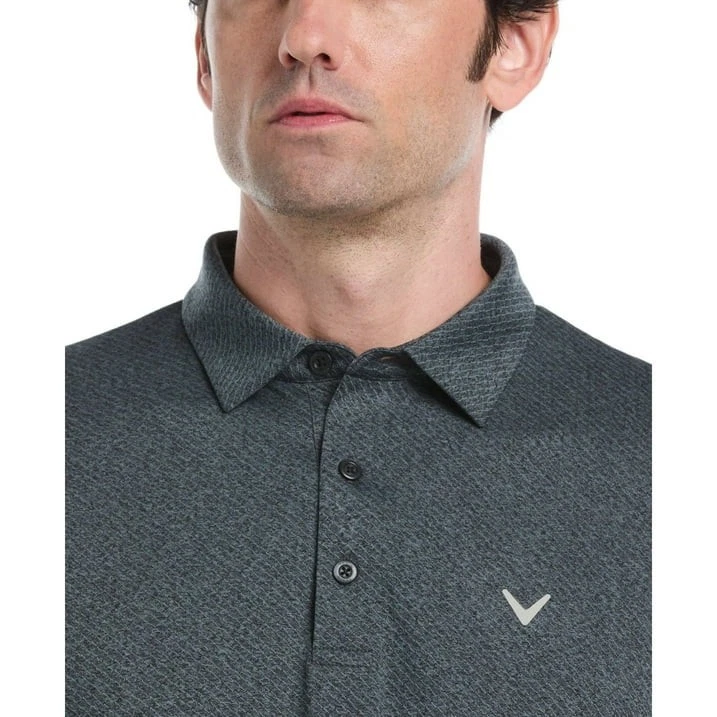 Polo de golfe masculino Callaway Performance tamanho pequeno preto - Imagem 4 de 4