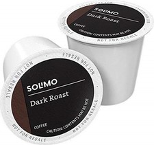 Solimo Dark Roast Coffee Pods Compatible with Keurig 2.0 K-Cup Brewers 100 Ct