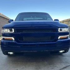 For 99-02 Silverado/00-06 Tahoe Suburban DRL LED Headlights Bumper Lamps DOT