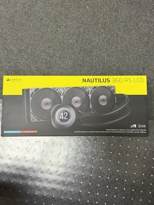 CORSAIR NAUTILUS 360 RS LCD Liquid CPU Cooler – 2.1" IPS LCD Screen – RS120 Fan