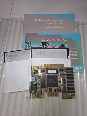 Paradise VGA Plus 16-Bit-ISA 256 KB VGA EGA CGA MDA Hercules SVGA 800 × 600
