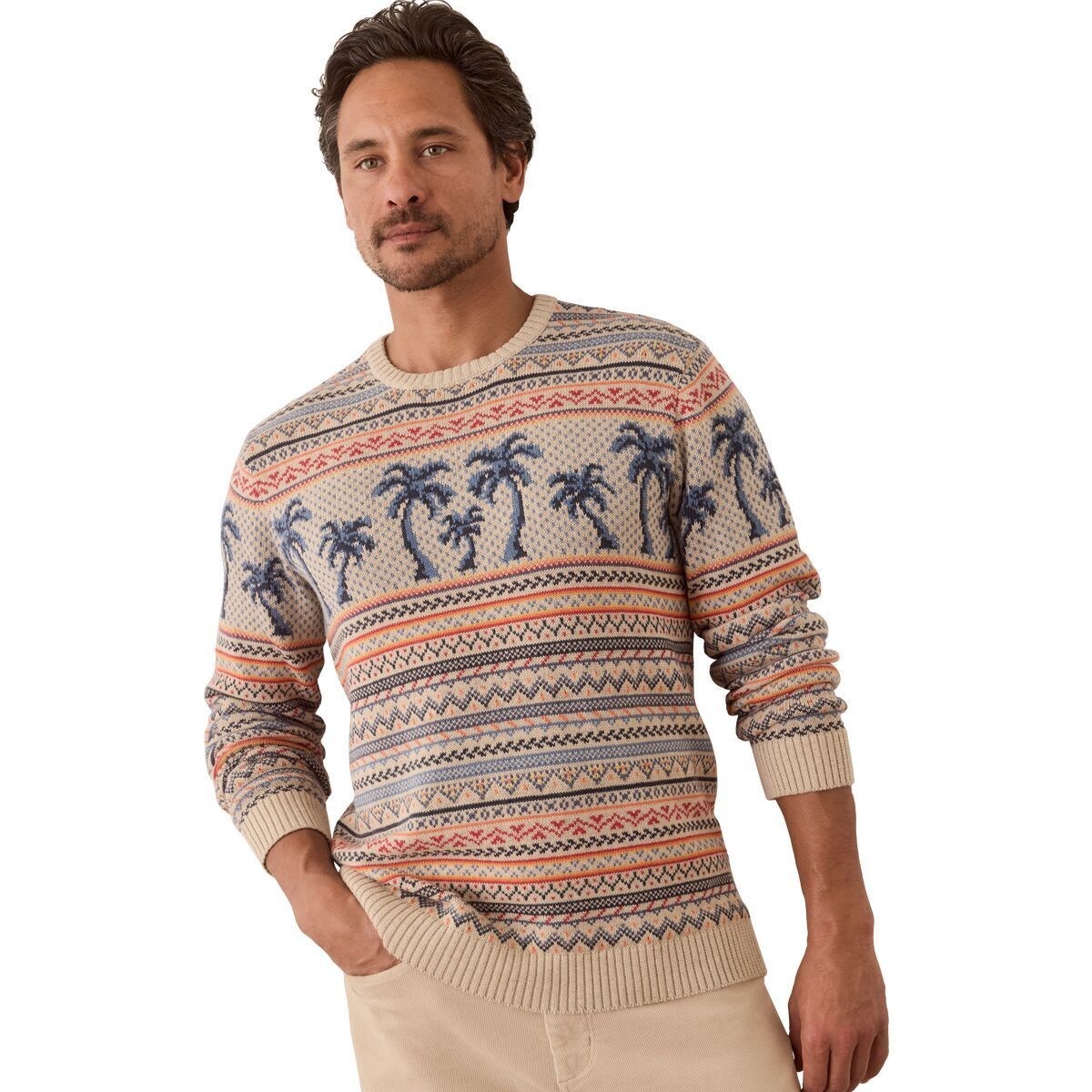 Архивный свитер California Fair Isle с морским рисунком - Мужской 23290₽