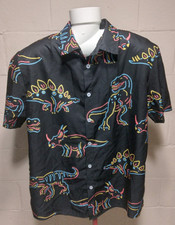 Dinosaur Shirt Medium Short Sleeve Unbranded Tyrannosaurus Rex Stegosaurus