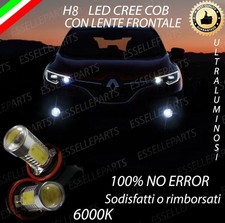 COPPIA LAMPADE FENDINEBBIA H8 LED CREE COB CANBUS RENAULT KADJAR 6000K NO ERROR