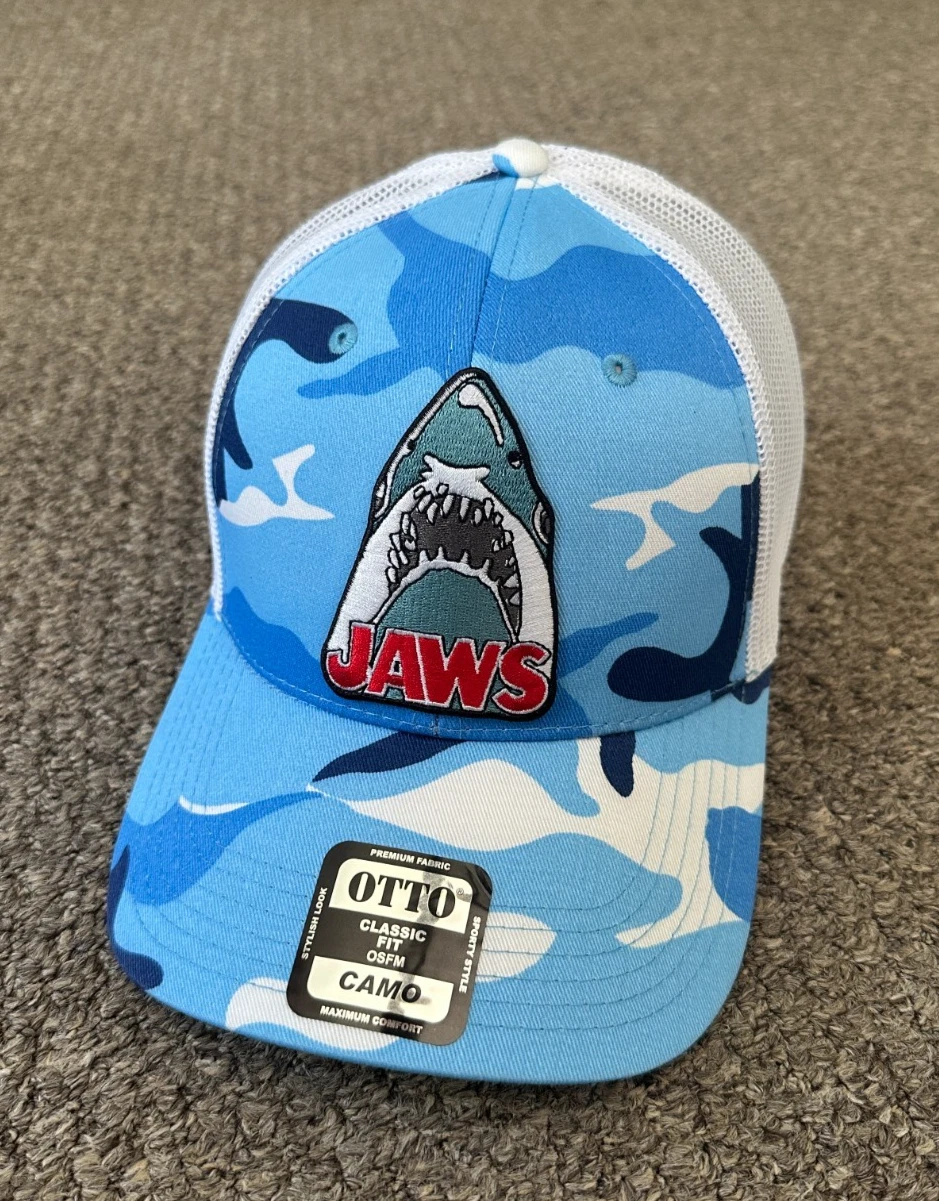 JAWS Hat SnapBack Limited Edition SHARK Mesh Individually Handcrafted in Florida