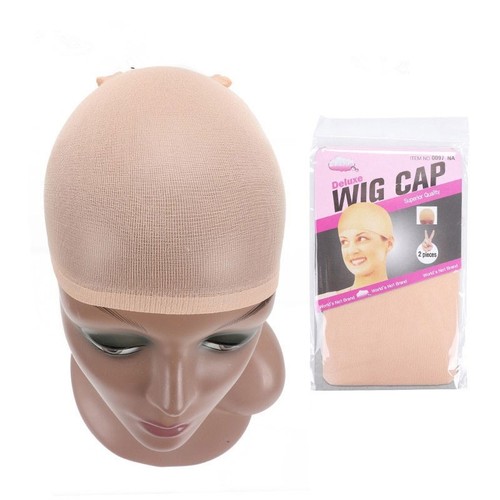 2/1 x Wig Cap Black Breathable Stocking Nylon Stretch Hair Liner Hijab Unisex \ - Picture 7 of 14