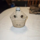 Antique US Military WW1 Canteen and Canvas Carry Pouch Case 1918