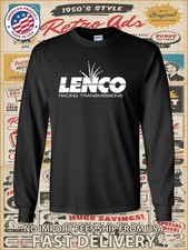 New Lenco Racing Transmissions Logo Mens Long Slevee T-shirt American T-shirt
