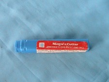 1 NIAGARA CUTTER HSS 1/4" END MILL FOUR FLUTE SINGLE END SL410 3/8" SHANK